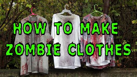 how to make fake zombie clothes
